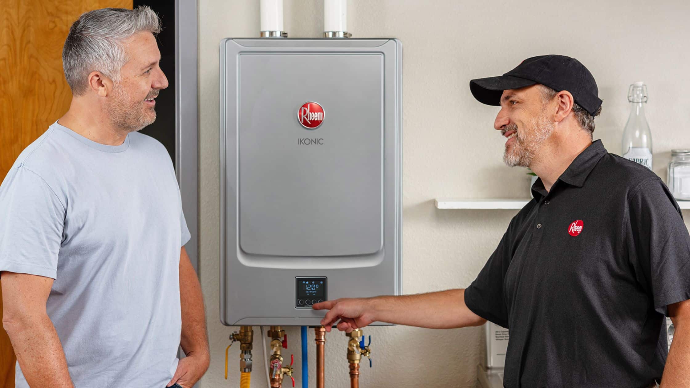 plumner installing tankless water heater