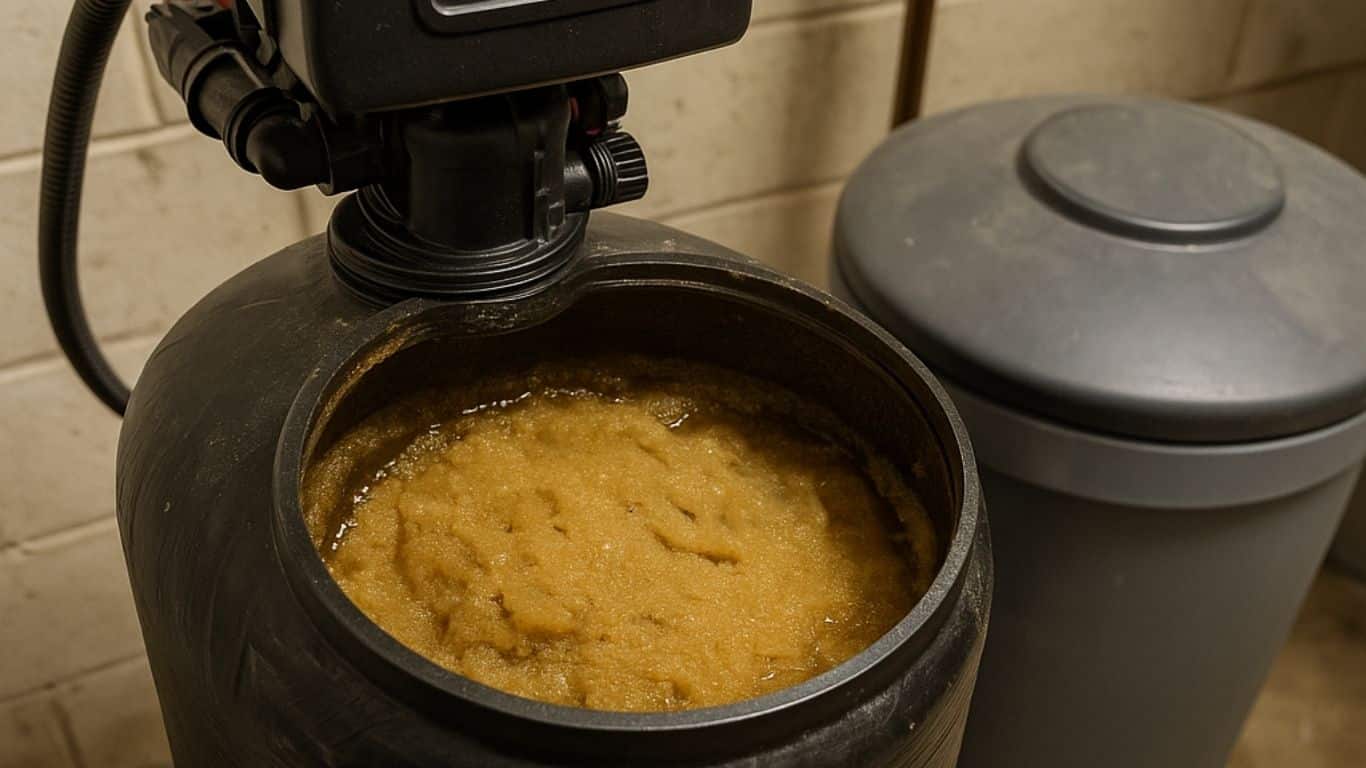 clogged water softener