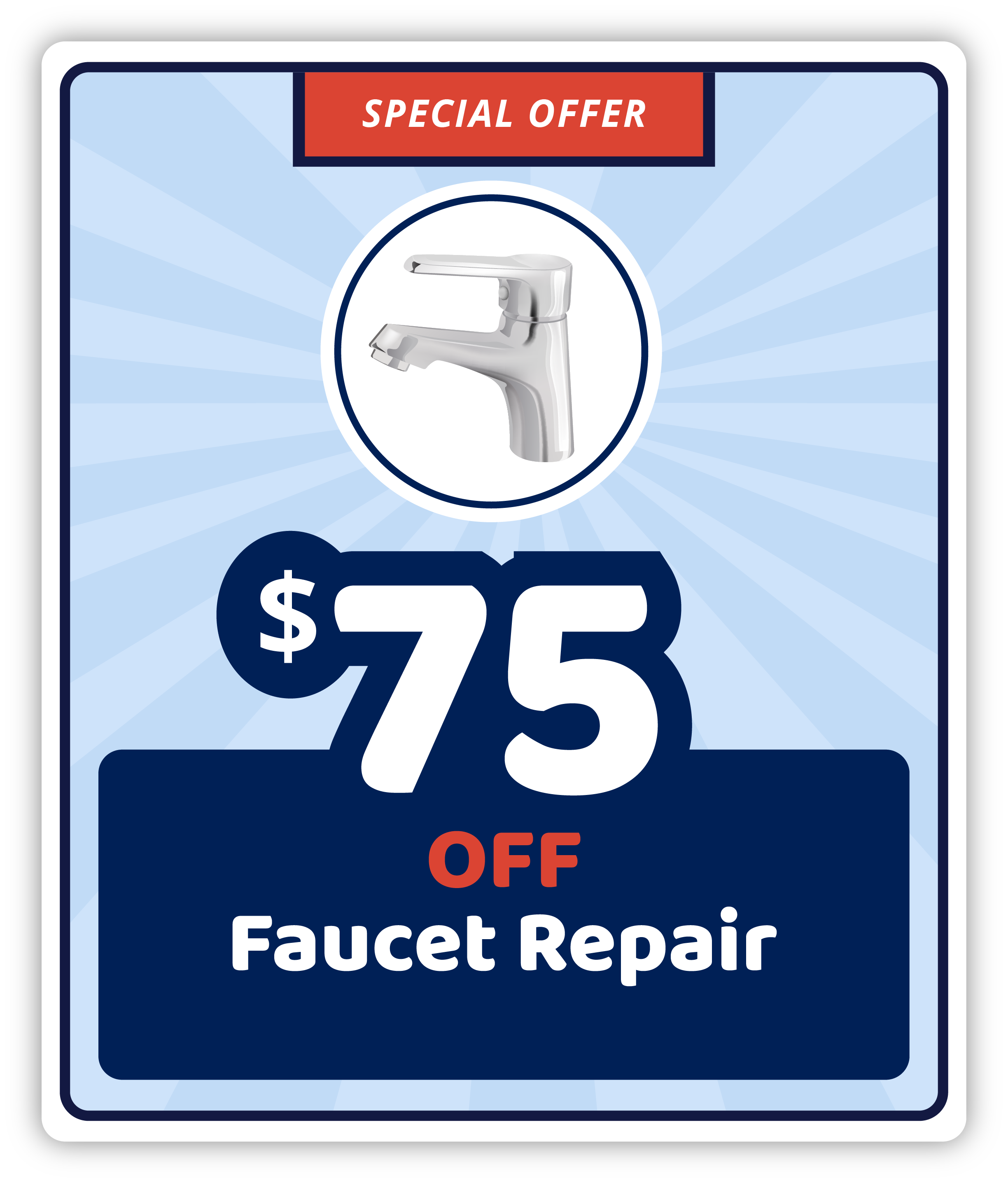 Faucet Repair $75OFF