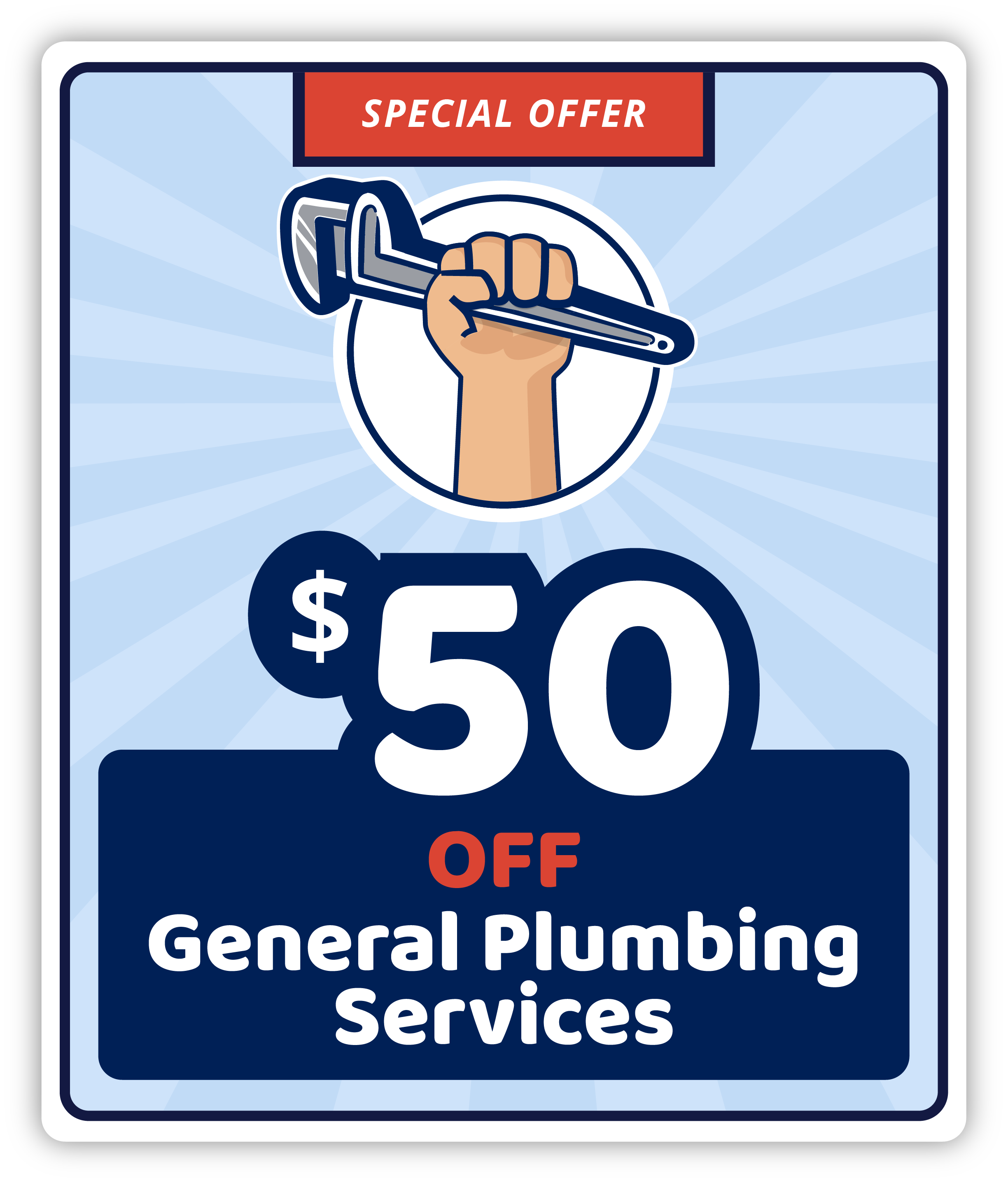 General Plumbing Services $50 OFF